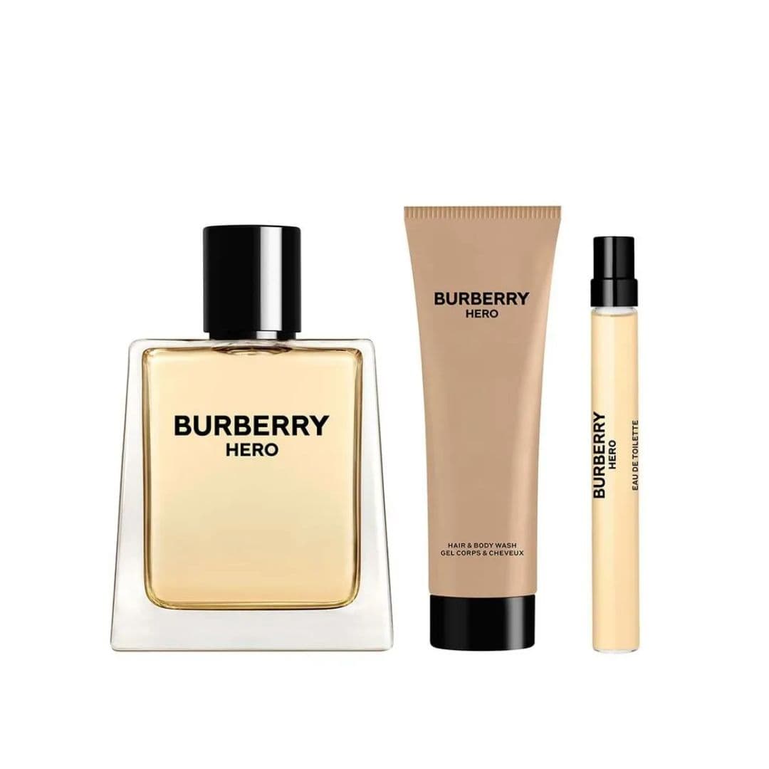 KIT BURBERRY HERO EAU DE TOILETTE 100ML + TRAVEL SIZE 10ML + GEL DE BANHO 75ML — miniatura 2