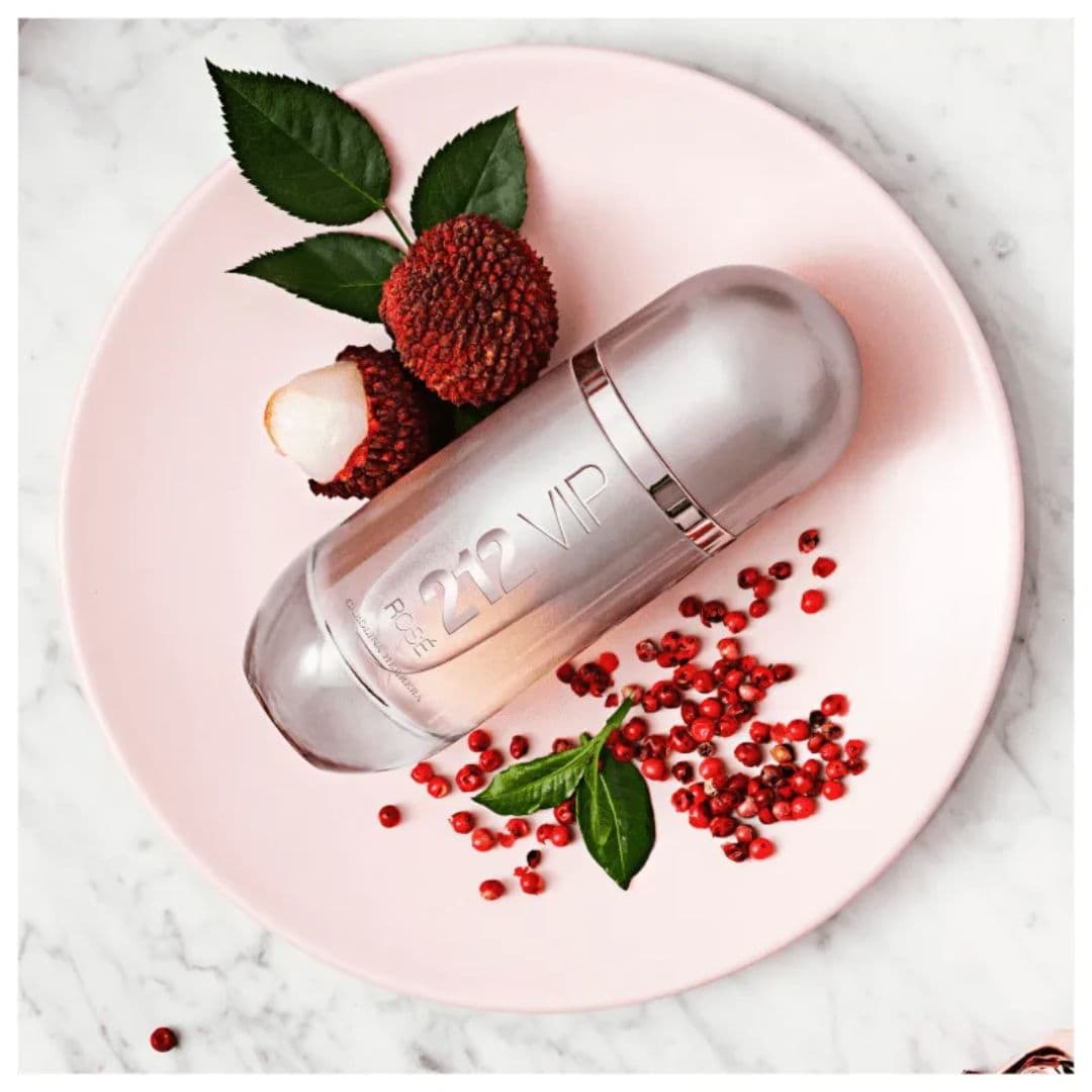 CAROLINA HERRERA 212 VIP ROSE EAU DE PARFUM 80ML + BODY LOTION 100ML — miniatura 3