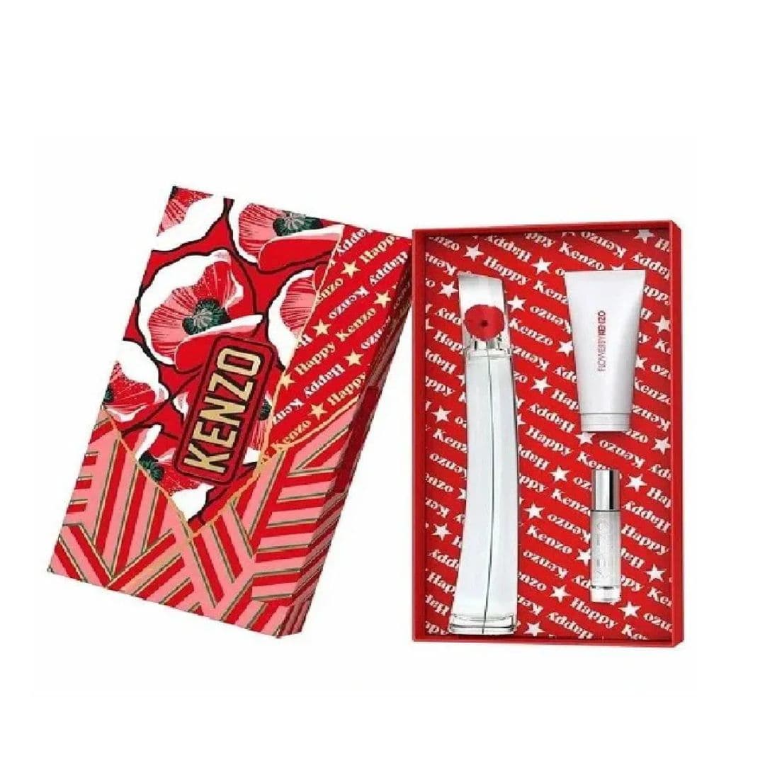 KENZO FLOWER BY KENZO EAU DE PARFUM REFILLABLE 100 ML +VAPORISATEUR  EAU DE PARFUM 10 ML + EAU DE PARFUM EN LAIT 75 ML — miniatura 2