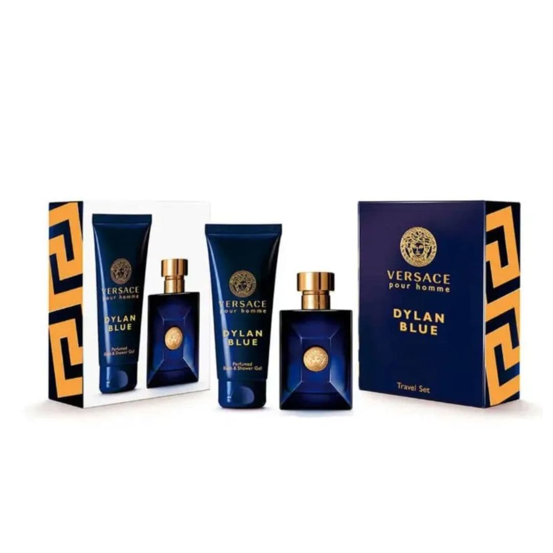 KIT VERSACE VERSACE DYLAN BLUE POUR HOMME EAU DE TOILETTE 50ML+ GEL DE BANHO 100ML