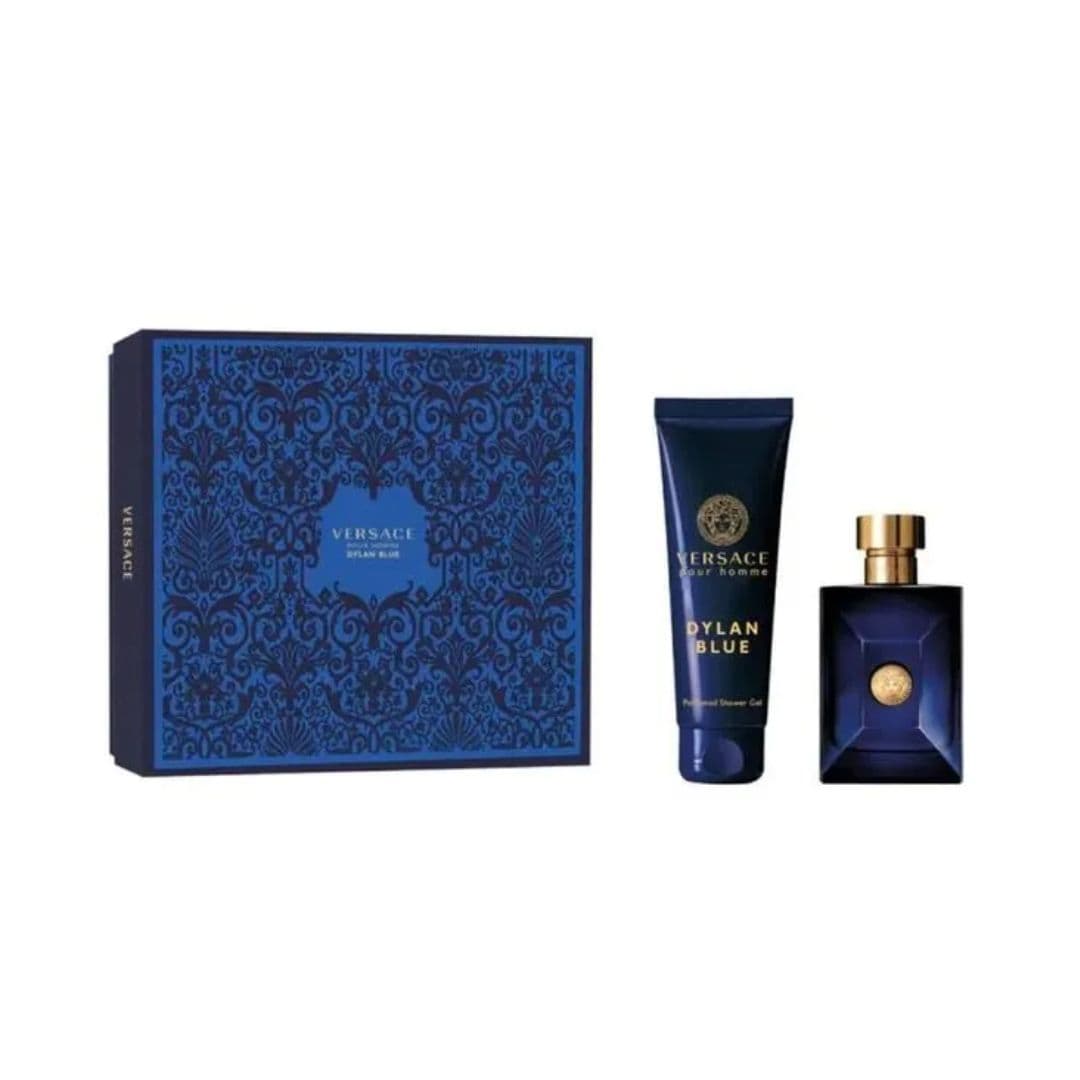 KIT VERSACE VERSACE DYLAN BLUE POUR HOMME EAU DE TOILETTE 50ML+ GEL DE BANHO 100ML — miniatura 3