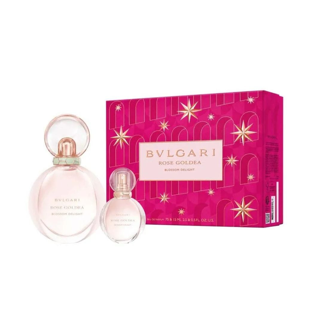 KIT BVLGARI ROSE GOLDEA BLOSSOM DELIGHT EAU DE PARFUM 75ML + MINIATURA 15ML