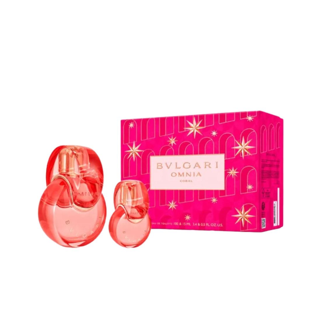 KIT BVLGARI OMNIA CORAL EAU DE TOILETTE 100ML + MINIATURA 15ML