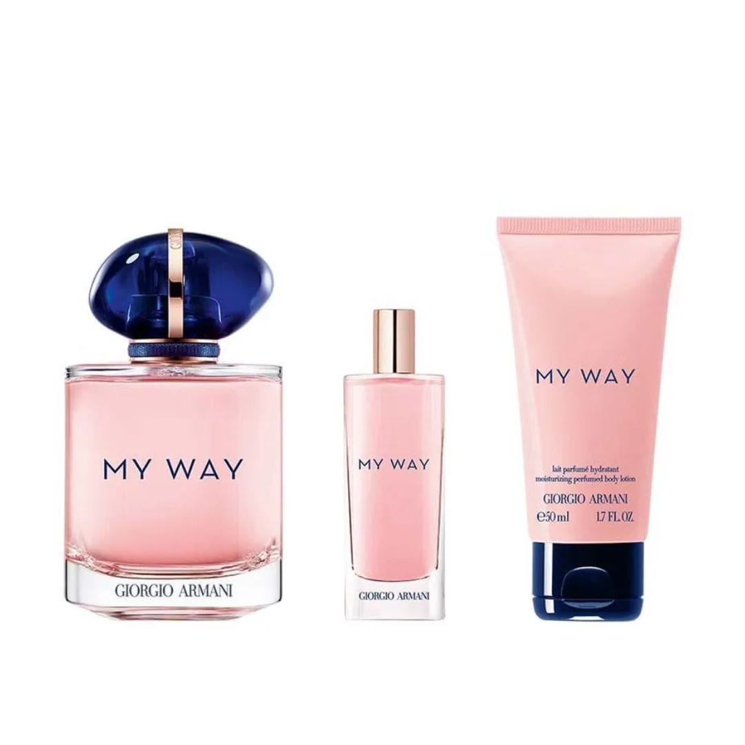 KIT GIORGIO ARMANI MY WAY EAU DE PARFUM 90ML + 15ML +LOÇÃO CORPORAL 50ML S24 – imagem 2