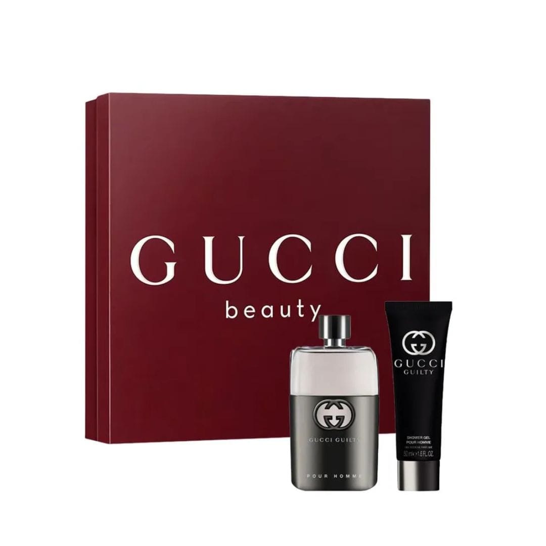 KIT GUCCI GUILTY POUR HOMME EAU DE TOILETTE 50ML + GEL DE BANHO 50ML