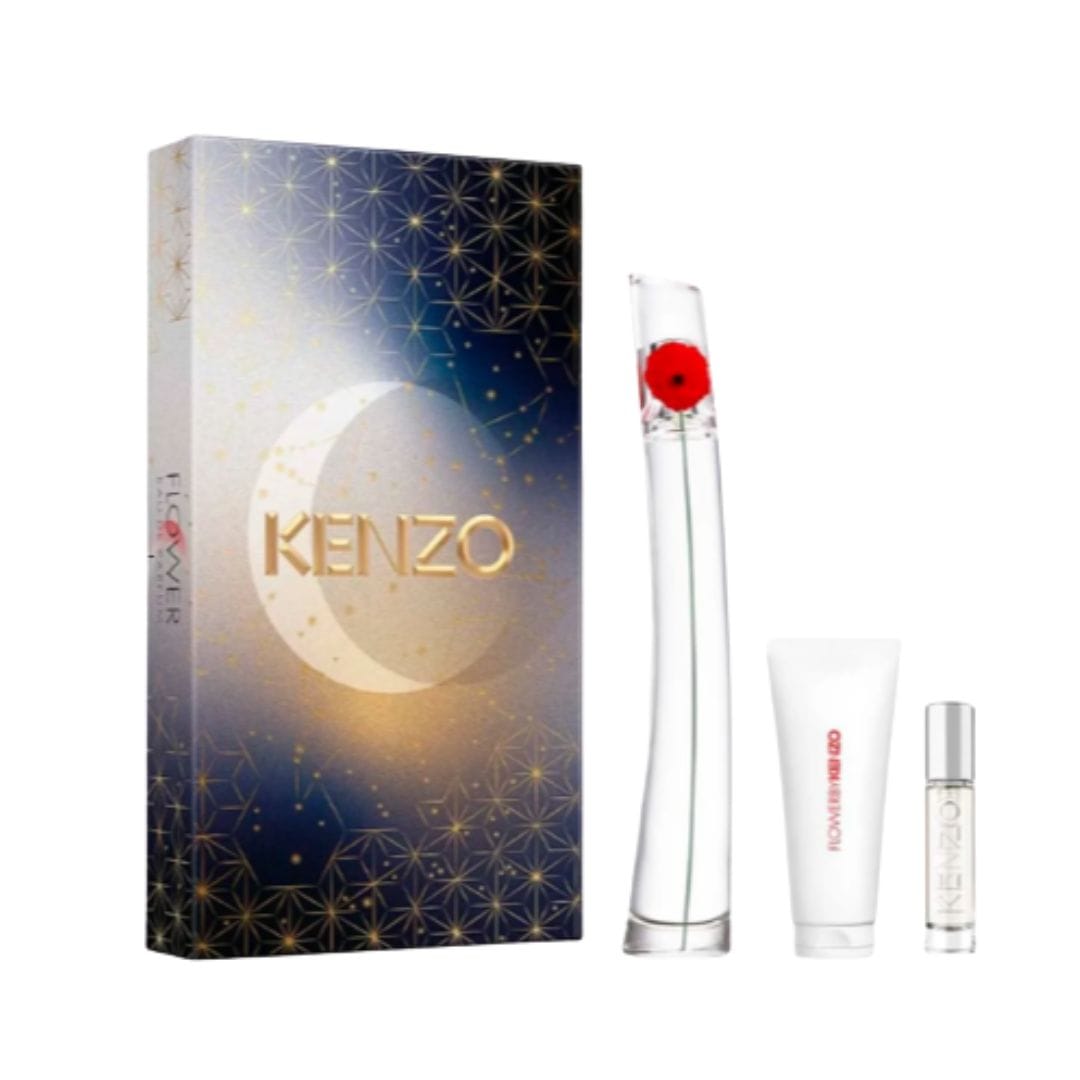 KIT FLOWER BY KENZO L´ABSOLUE EAU DE PARFUM 100ML +  LOÇÃO CORPORAL 75ML + TRAVEL SPRAY 10ML – imagem 2