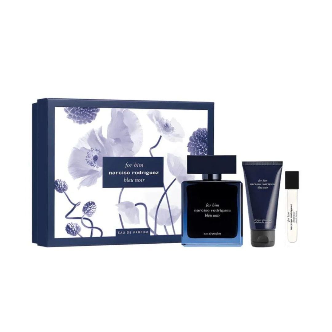 NARCISO RODRIGUES FOR HIM BLEU NOIR EAU DE PARFUM 100ML + BODY LOTION 50ML + TRAVEL SIZE 10ML COFFRET