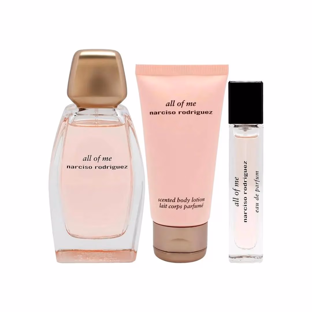 NARCISO RODRIGUES ALL OF ME EDP 90ML + BODY LOTION 50ML + TRAVEL SIZE 10ML