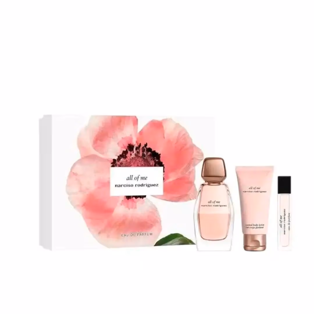 NARCISO RODRIGUES ALL OF ME EDP 90ML + BODY LOTION 50ML + TRAVEL SIZE 10ML – imagem 2