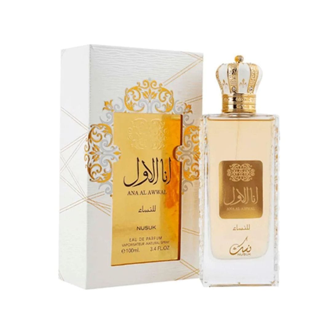 NUSUK GIFT SET ANA AL AWWAL BODY LOTION NATURAL FRAGRANCE 100 ML + SHOWER GEL NATURAL FRAGANCE 100 ML + PARFUM ANA AL AWWAL 100 ML – imagem 2