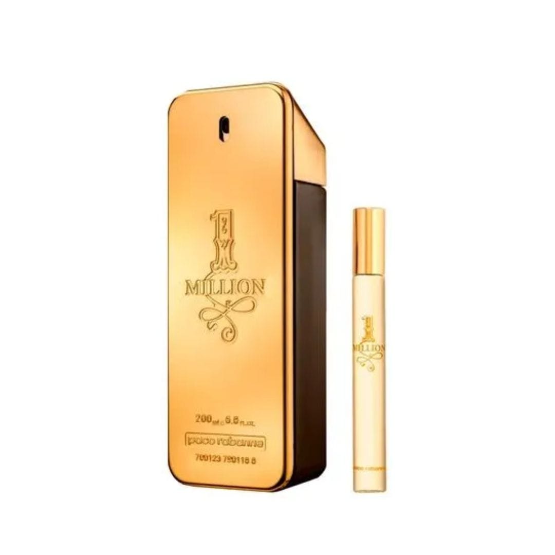 KIT RABANNE 1MILLION EAU DE TOILETTE 200ML + MINIATURA 10ML – imagem 2