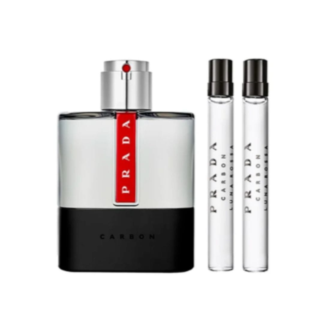 KIT PRADA PRA LUNA ROSSA CARBON EAU DE TOILETTE 100ML + 2 x 10ML