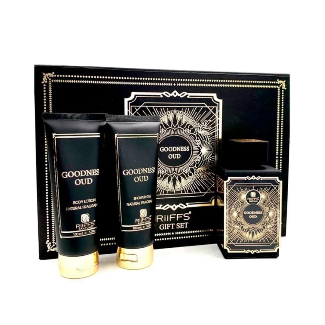 KIT RIIFS GOODNESS OUD EDP 100ML+ BODY LOTION 100ML+ SHOWER GEL 100ML – imagem 2