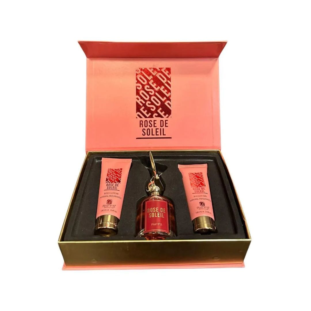 KIT RIIFFS ROSE DE SOLEIL EDP 100ML+ SHOWER GEL 100ML  + BODY LOTION 100ML – imagem 2