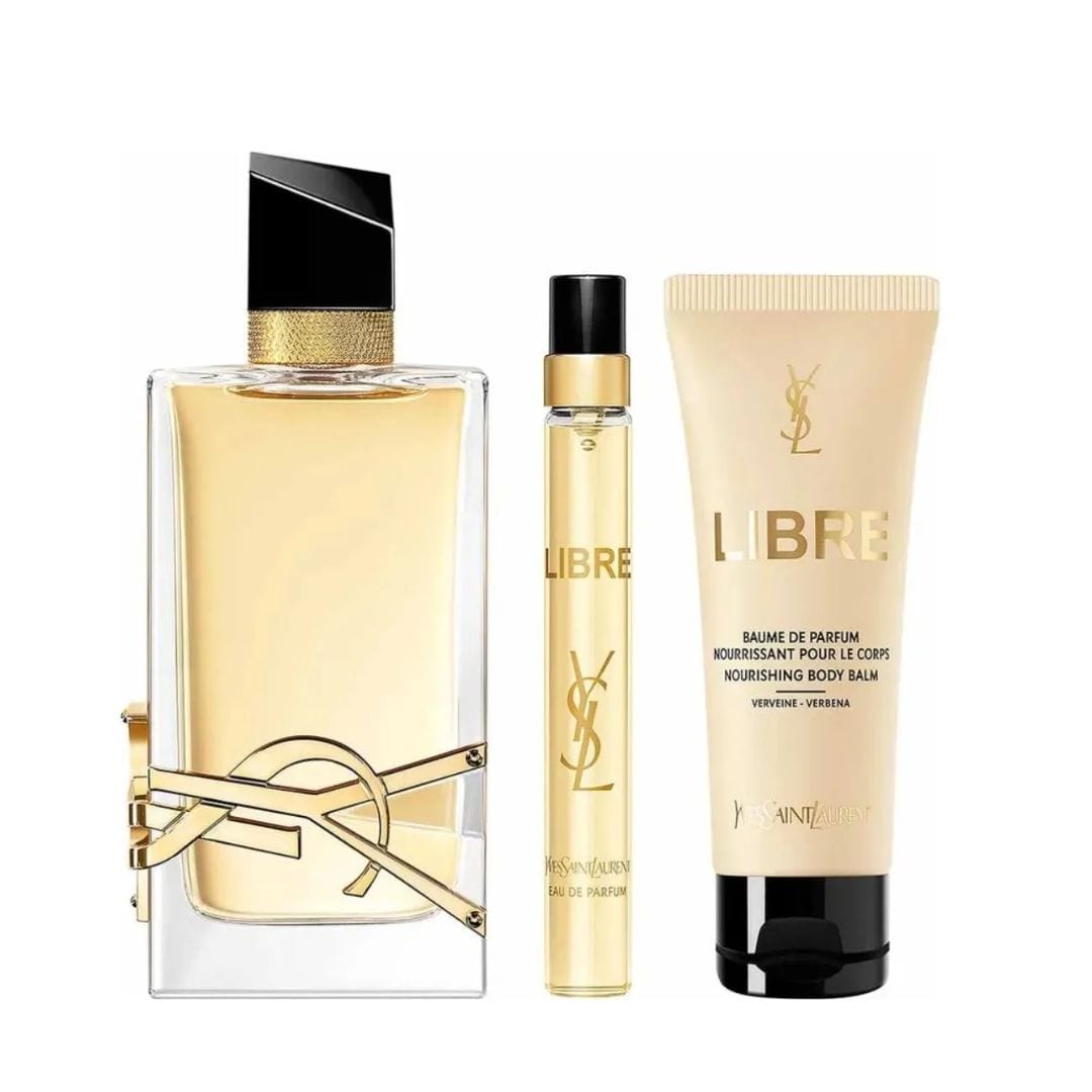 KIT YVES SAINT LAURENT LIBRE EAU DE PARFUM 90ML + BODY LOTION 50ML + 10ML – imagem 2
