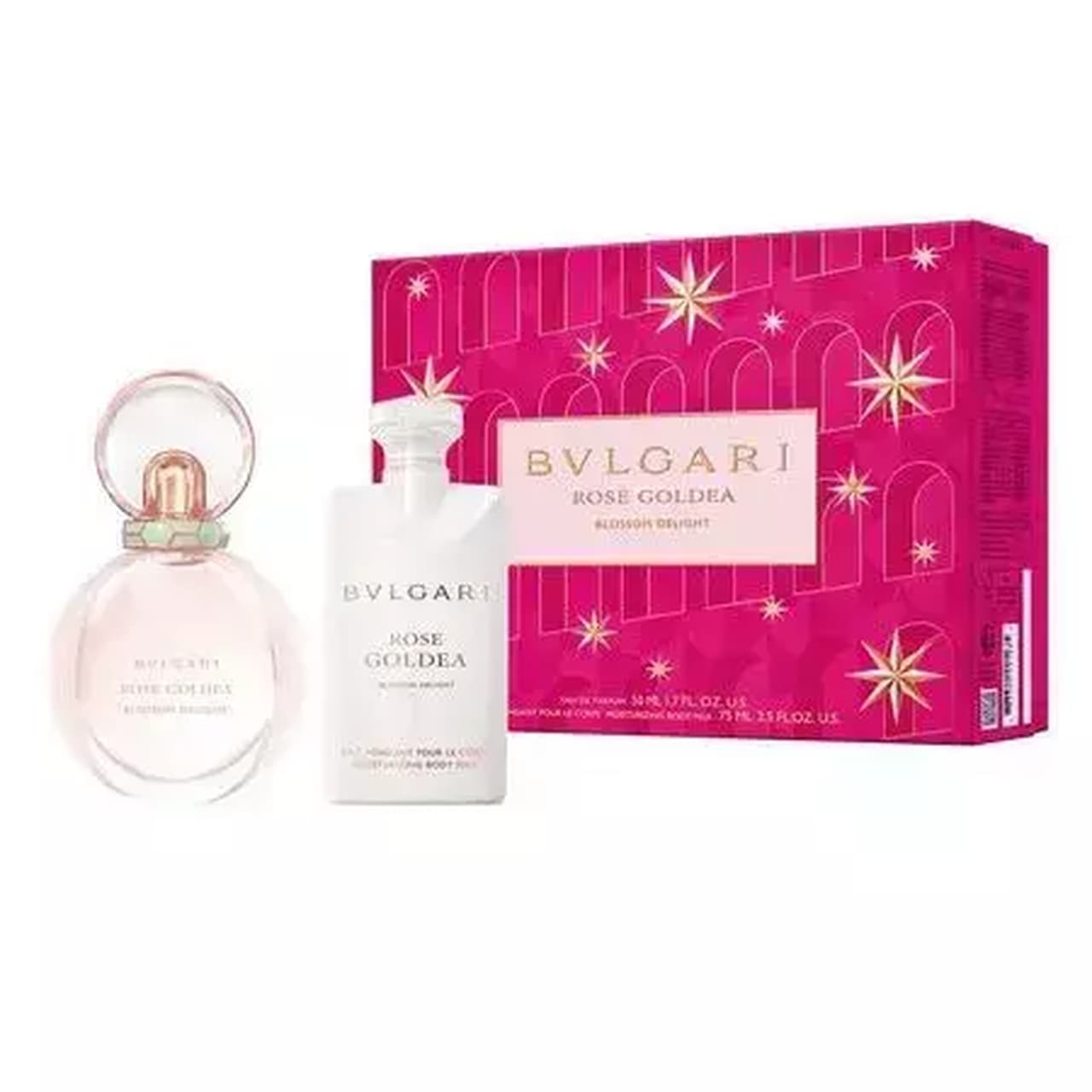 KIT BVLGARI ROSE GOLDEA BLOSSOM DELIGHT EAU DE PARFUM 50ML + BODY LOTION 75ML