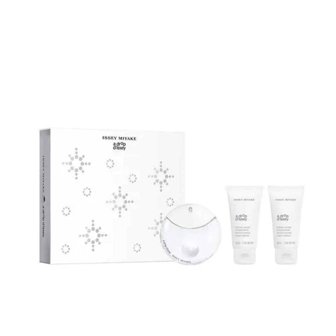 KIT ISSEY MIYAKE A DROP D'ISSEY EAU DE PARFUM 50ML + 2X CRÈME MAINS